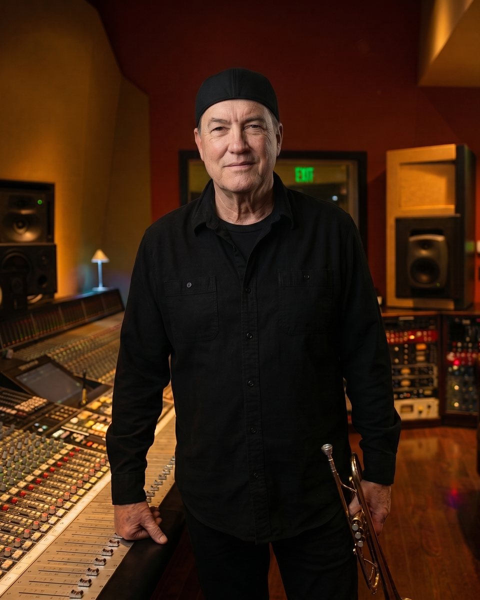Tommy Mac, founder of Quantum Loop Learning, in a recording studio
